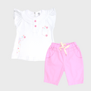 CONJUNTO SHORT BEBE NIÑA 50046 FOR BABY