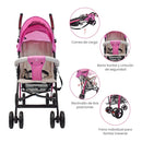 COCHE PASEADOR PPA BABY STROLLER - ROSADO PRIORI