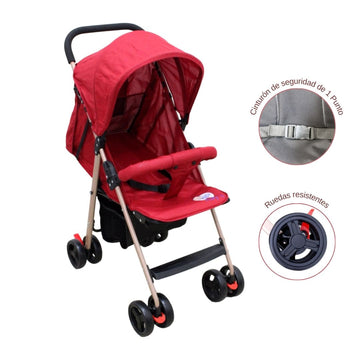 COCHE PASEADOR 568 BABY KAYS ROJO