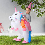 Disfraz Inflable Unicornio Traje Montable Fiesta Disfraces Halloween OF463