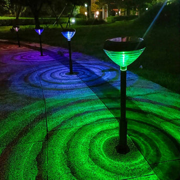 Pack De Focos Solares Luz Cálida Y Multicolores