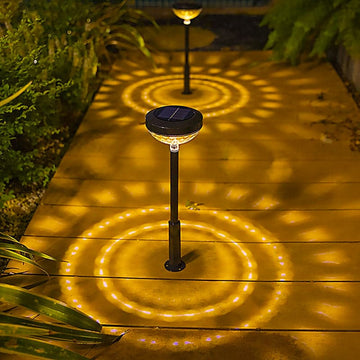 Pack De Focos Solares Luz Cálida Y Multicolores