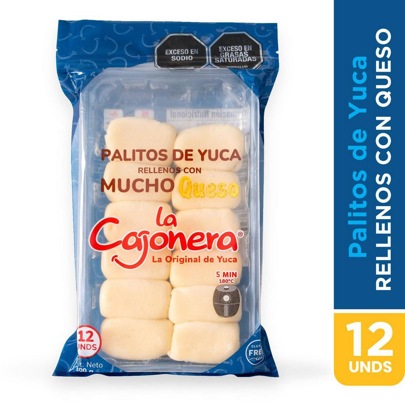 PALITOS CAJONERA 12U 300G DE YUCA/QUESO