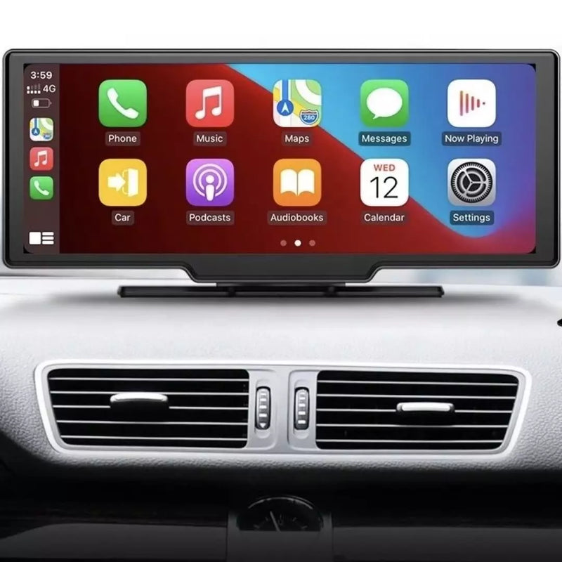 Pantalla Para Carro Inalámbrica Car Play Y Android Auto 10" V6