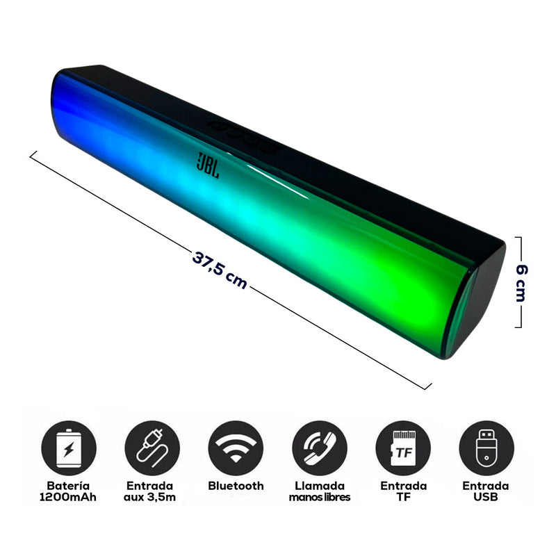 Parlante LED JBL Barra De Sonido Recargable Bafle Luminoso K5