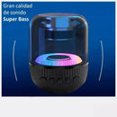 Parlante bluetooth con luz RGB para karaoke con micrófono inalámbrico 8w