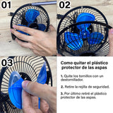 Ventilador Abanico Potente 6 Pulgadas Alta Velocidad Escritorio Oficina MS2009
