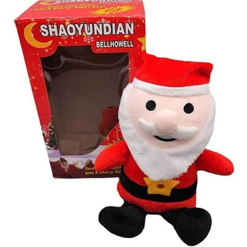 Peluche proyector de luces santa navideño