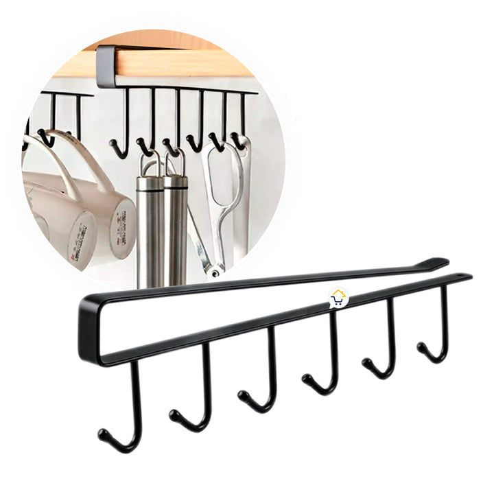 Set x2 Soporte Para Tazas y Vasos Cocina Organizador Estante Gancho PCCGx2