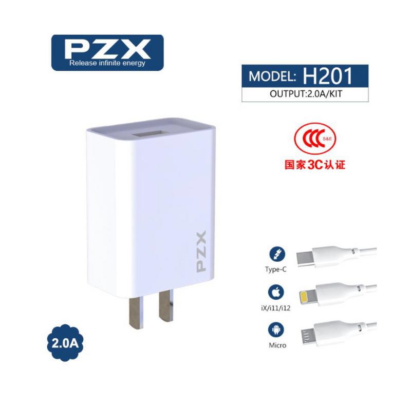 Cargador P/Celular 2.1A PZX H201