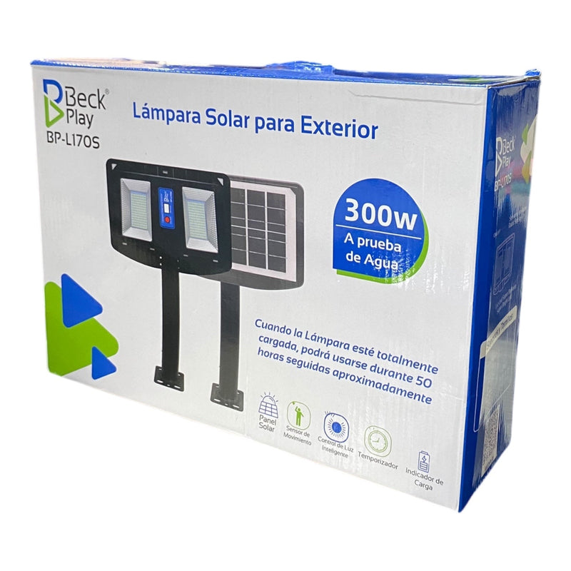Lampara Led Recargable Con Panel Solar 300W BP-L170S