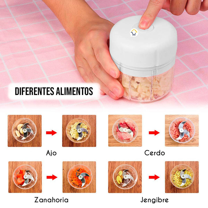 Picatodo Portátil Recargable Picador Carne Verduras YH2021