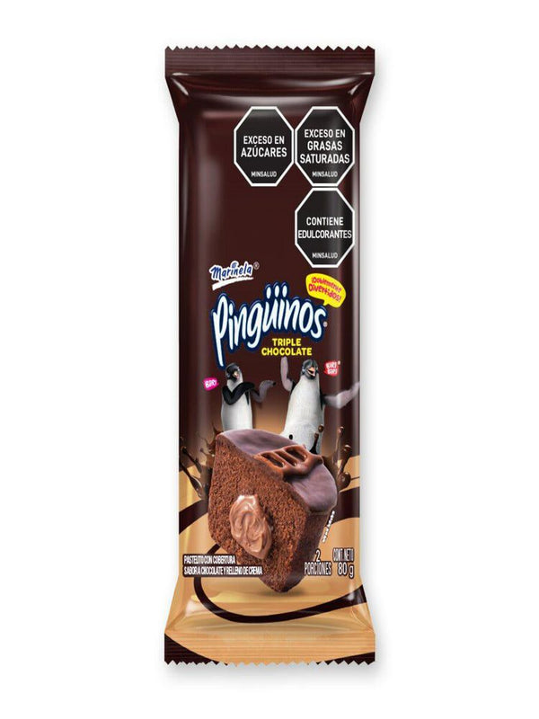 PINGUINO MARINELA 80G TRIPLECHOCOLATE