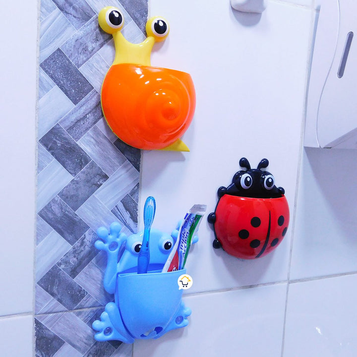 Porta Cepillos De Dientes Pared Organizador Multiusos Infantil Gm1903