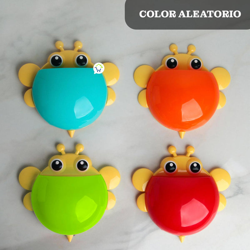 Porta Cepillos De Dientes Pared Organizador Multiusos Infantil Gm1903