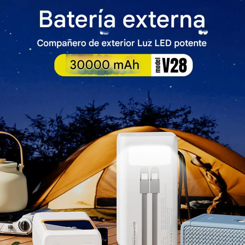 Power Bank De 30.000 mAH Con 111Wh PZX V28