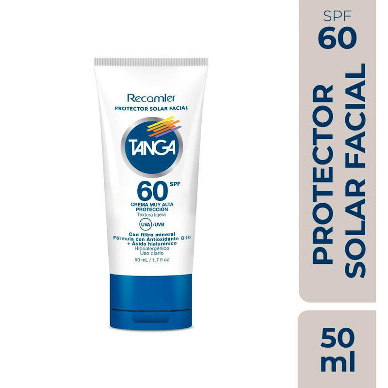 PROTEC SOLAR TANGA 50ML SPF60 FACIAL Q10
