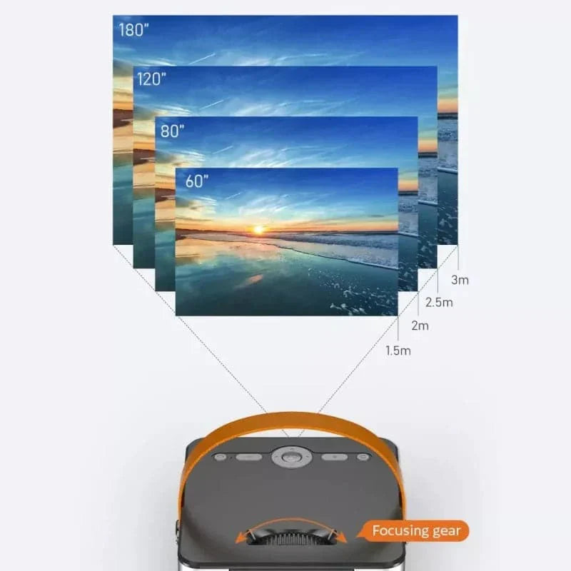 Proyector Led smart en cubo video Beam de 3800lm hd con wifi