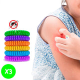 Pulseras Repelente x3 Mosquitos Manilla Anti Insectos TV17