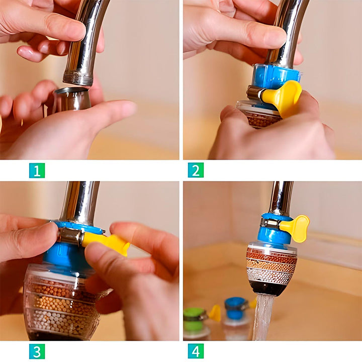 Purificador De Agua Para Grifo Filtro Bioenergético Llaves Cocina GR068