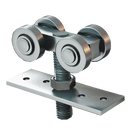 RODACHIN PUERTA COLGANTE 4 BALINERAS MACIZA 1 PULG 0135608