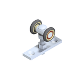 RODACHIN PUERTA COLGANTE EN TEE 2 BALINERAS RECUBIERTA 1 PULG ICL