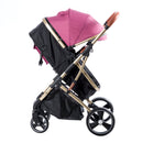 COCHE CUNA MOISES SATURNO EB126 ROSADO EBABY