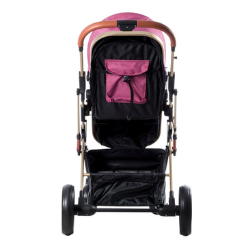 COCHE CUNA MOISES SATURNO EB126 ROSADO EBABY