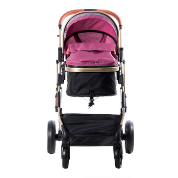 COCHE CUNA MOISES SATURNO EB126 ROSADO EBABY