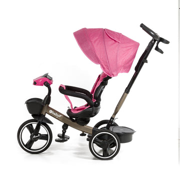 TRICICLO RECLINABLE DERIO EB365 EBABY ROSADO