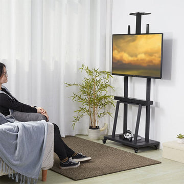 Rack Soporte Con Ruedas Stand De Tv Móvil 32” A 70” Pulgadas