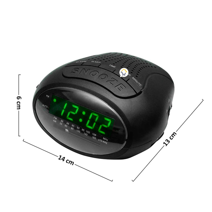 Radio Reloj Digital Despertador De Mesa Am Fm VSRC758