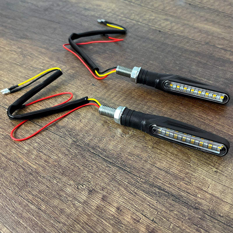 Direccionales LED Secuenciales x2 Moto Trasera o delantera Con Stop CD-391178