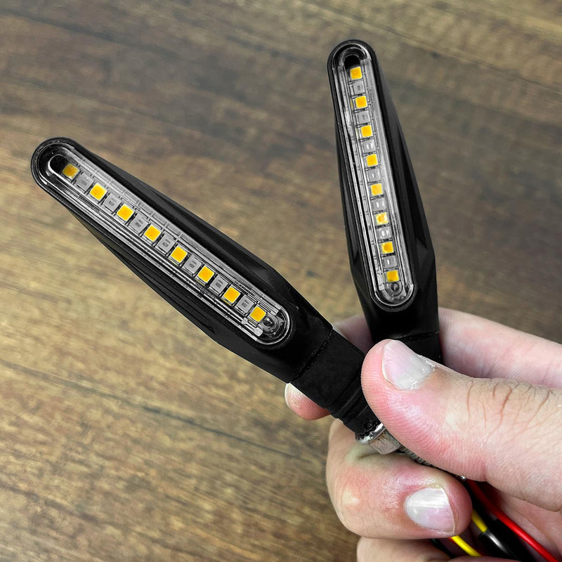 Direccionales LED Secuenciales x2 Moto Trasera o delantera Con Stop CD-391178