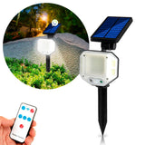 Reflector Solar Lámpara Jardín Sensor Movimiento Control Remoto XF706