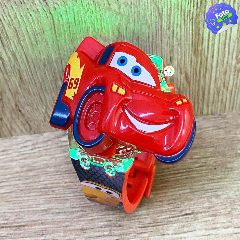 Reloj Digital Infantil Con Luces Sonidos y Tapa Dibujos Animados ZL8528