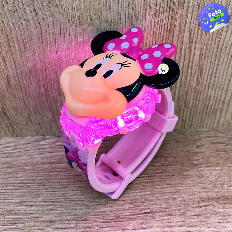 Reloj Digital Infantil Con Luces Sonidos y Tapa Dibujos Animados ZL8528