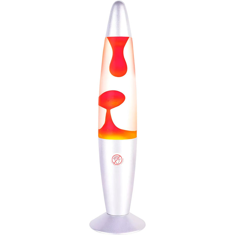 Lámpara de Lava Luz Decorativa Base Plateada 1037