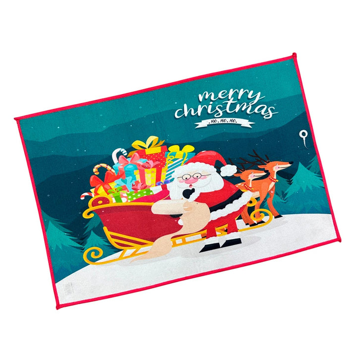 Tapete Navideño Antideslizante Multiusos Estampado Navidad TSCR