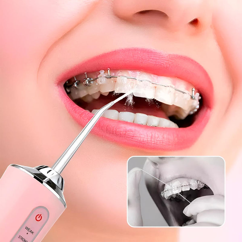 Irrigador Bucal Oral + 4 Boquillas Limpieza Dental Recargable USB KRD-1948
