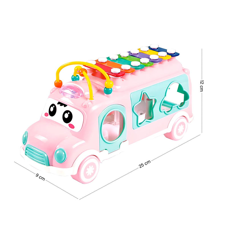 Juguete Carro Interactivo Aprendizaje para Bebés Xilófono HE8036