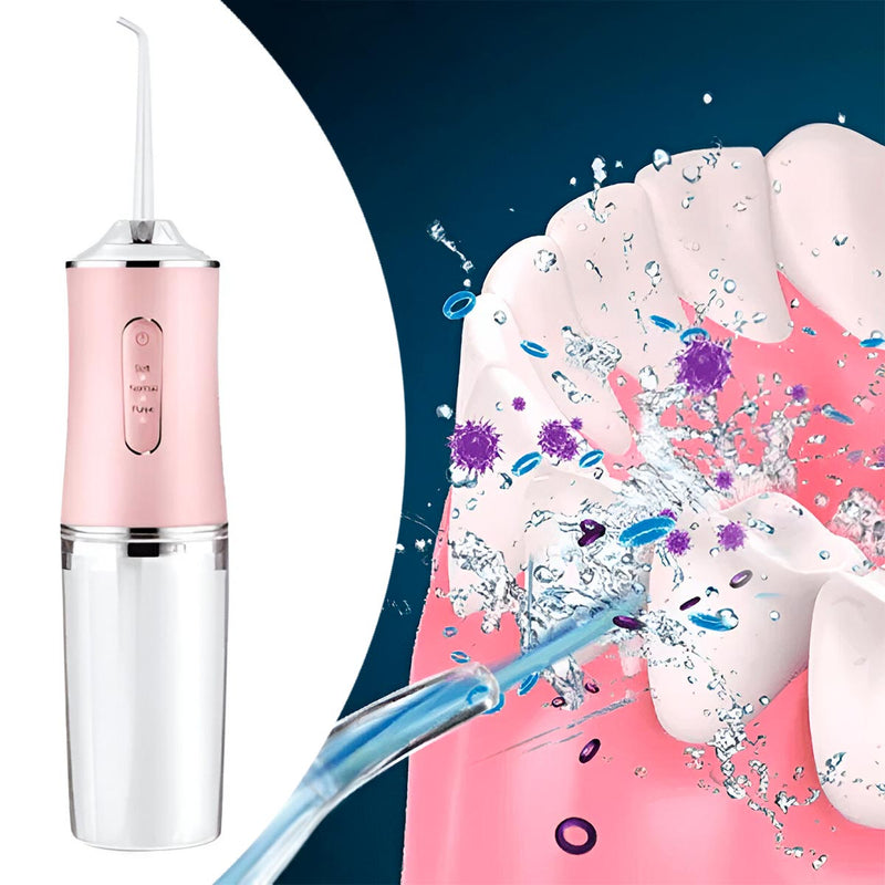Irrigador Bucal Oral + 4 Boquillas Limpieza Dental Recargable USB KRD-1948