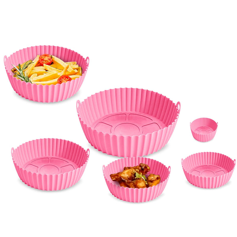 Set x6 Cestas Silicona Para Air Fryer Y Horno Antiadherente 64047