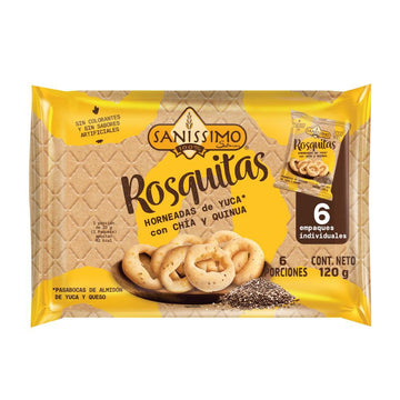 ROSQUITAS BIMBO SANISSIMO 120G CHIA Y QU