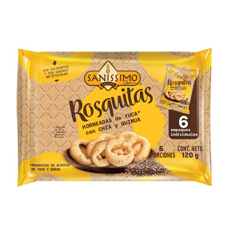 ROSQUITAS BIMBO SANISSIMO 120G CHIA Y QU