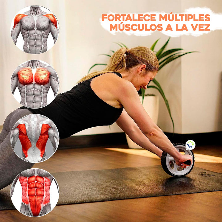 Rueda Abdominal Rodillo Ejercicio Gym Brazo Espalda Abdomen RA01DFM