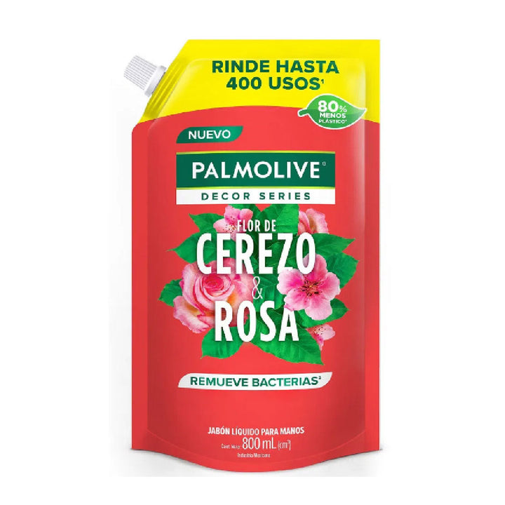 JABON LIQUIDO MANOS PALMOLIVE FLOR DE CEREZO & ROSA 800ML