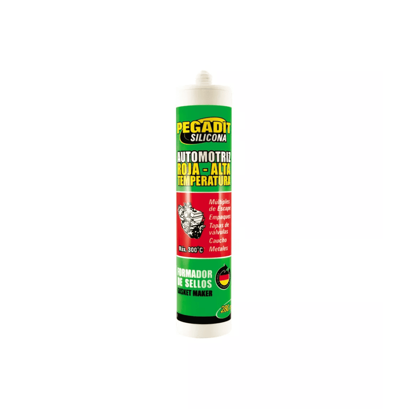 SILICONA TUBO AUTOMOTIVA ROJA 280ML 2821