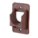 SOPORTE CORTINERO EN U PLASTICO CAFE