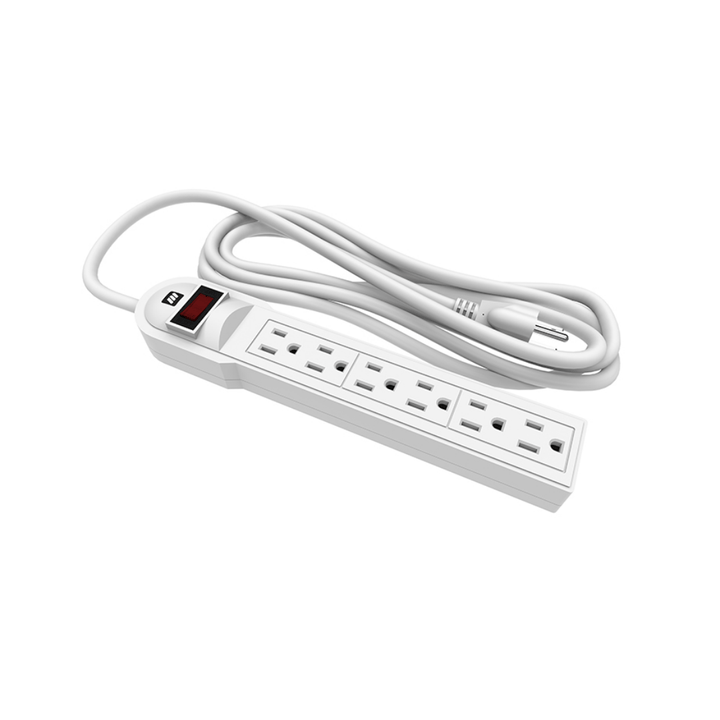 SUPRESOR DE PICOS EXTENSION 6 SALIDAS 450 JOULES MULTITOMA GENERAL